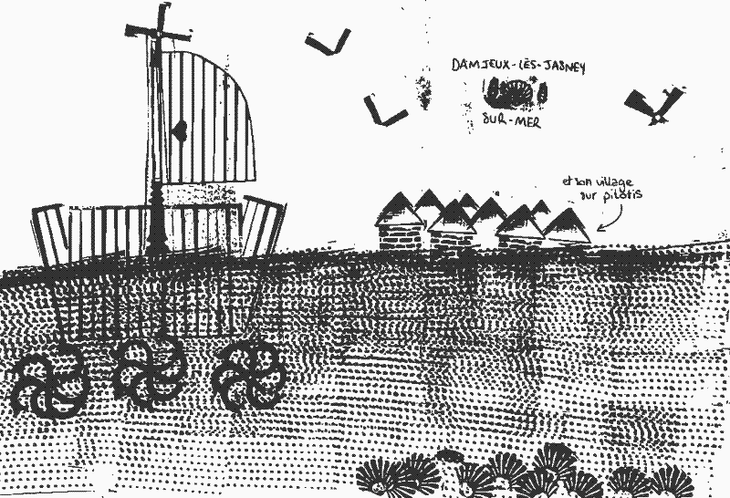 Un paysage créé par Maï-Lys Dermy Regad, à Jasney.