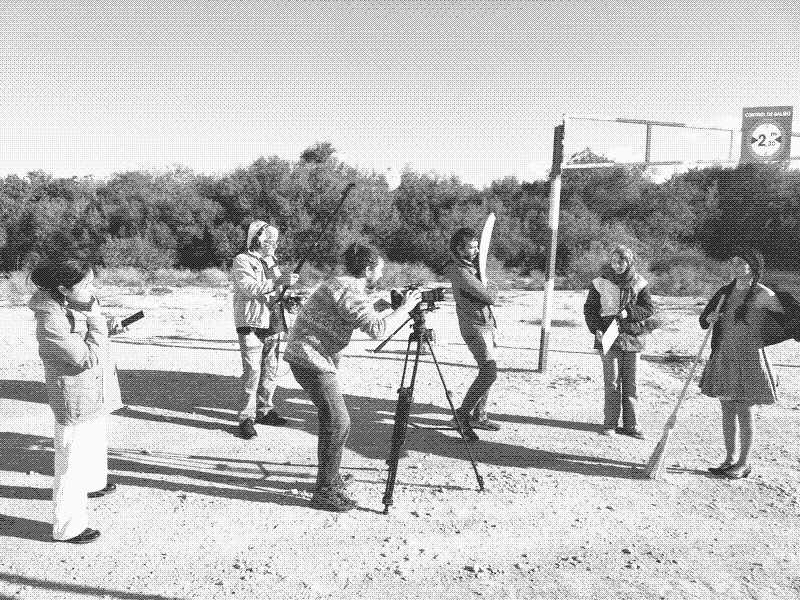 Une partie de l&rsquo;équipe de tournage.